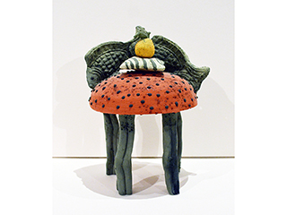Chair with squash by Vicky Chock