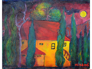 House with Red Roof by Anthony Mendivil