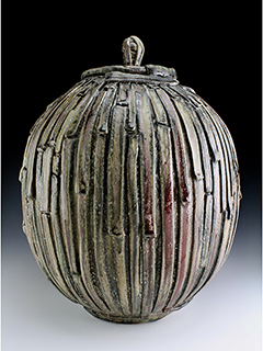 Layered Shino Jar by Daven Hee