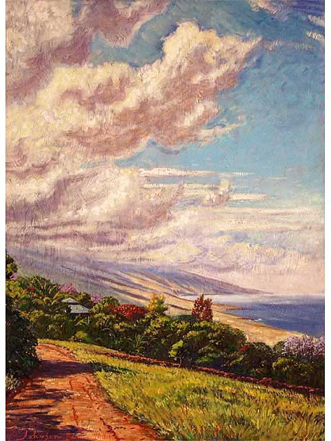 Slopes at Mauna Loa Kealakekua (Hawaii Island) by Arthur Johnsen (1952-2015)