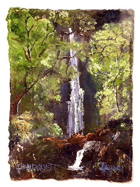 Hanakapaia Falls by Dawn Lundquist