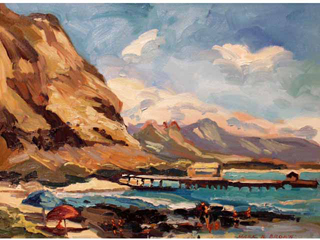 Bathers at Makapuu by Mark  Brown