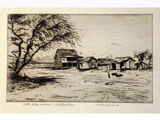 Kona Shore by Huc Luquiens (1881-1961)