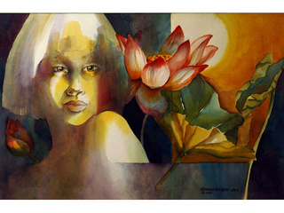Secret Lotus Garden by Haunani K.M. Bush (1961-2022)