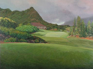 Custom Landscape - Oahu Country Club by Macario Pascual