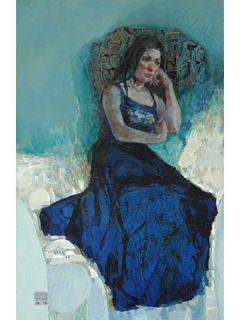 Blue Figure by Lau Chun