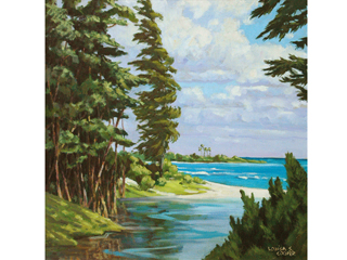 Stream at Laie #1 by Louisa S. Cooper