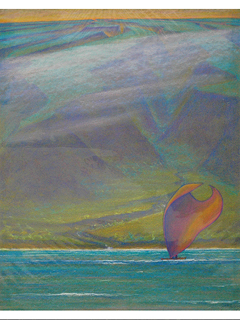 Canoe Sailor by Russell Lowrey Giclees