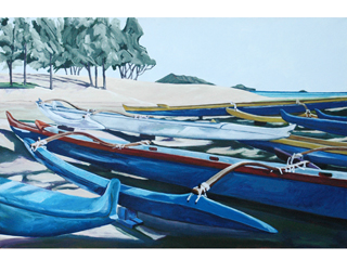 Canoes (Kailua) by Ingrid Manzione