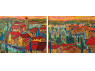 The Red Roofs II by Anthony  Mendivil (View 2)
