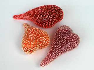 Large Sized Beaded Hearts by Bernice Akamine (View 2)