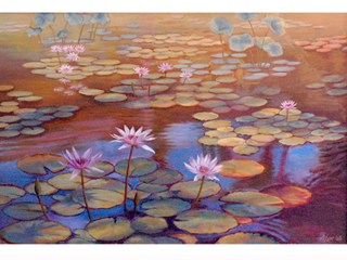 Lily Pond by April Lew