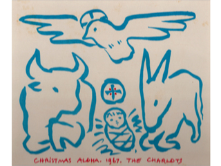 1967, Christmas Card by Jean Charlot (1898-1979)