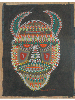 Horned Mask by Tadashi Sato (1923-2005)