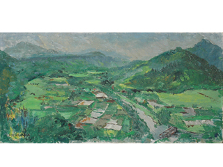 Untitled:  Landscape  by Sunao Hironaka (1903-1990)