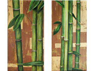 Golden Bamboo II by Sandra Blazel (View 2)