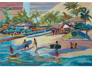Waikiki Shore by Mark  Brown