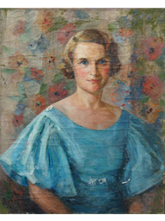 Self Portrait (Young) by Shirley Russell (1886-1985)