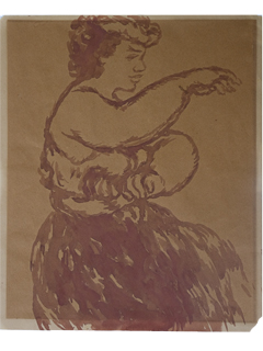 Sketch of Hawaiian Dancer by Madge Tennent (1889-1972)