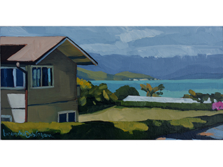 House Along The Bay 1 by Brenda Cablayan
