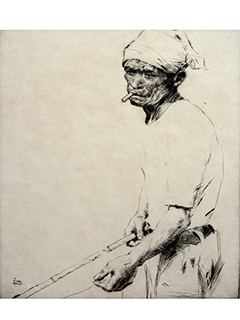 Untitled (Sampan Worker)  by John  Kelly (1876-1962)