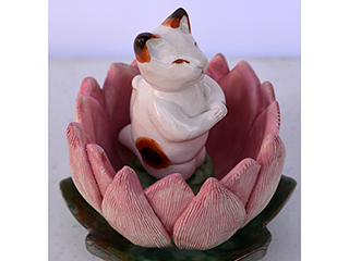Lotus Blossom Cat by Rochelle Lum