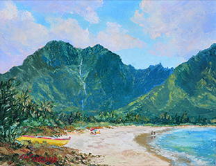 Saturday, Hanalei Bay by Betty Hay Freeland (1941-2023)