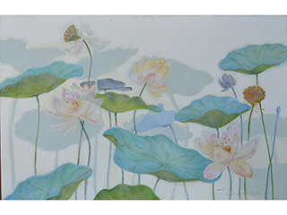 In a Lotus Garden (134-141) by Noe Tanigawa