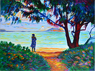Beach Woman by David  Friedman