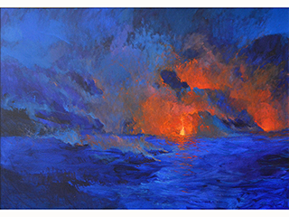 Volcano Series - Kilauea Flow - 'D' by Hamilton Kobayashi