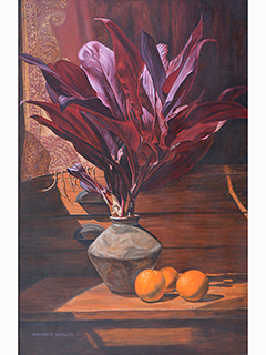 Red Ti and Oranges by Snowden Hodges