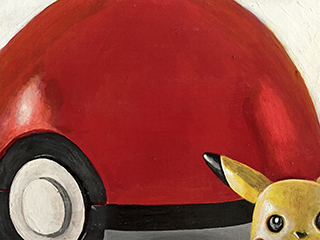 Pikachu and His Pokeball by Sandra Blazel