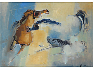 3 Horses by John Young (1909-1997)