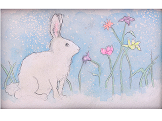 Snow Rabbit by Kirsten Rae Simonsen