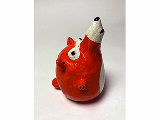 Orange/White Tanuki by May Izumi