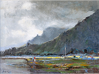 Way to Valley of the Temples by Hiroshi  Tagami (1928-2014)