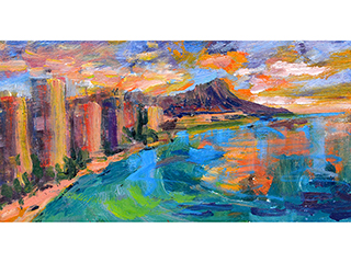 Waikiki View by Yvonne Manipon