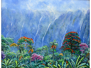 Ko'olaus Waterfalls by Esperance Rakotonirina