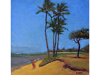 Walking the Beach @ Hauula by Fred  Salmon