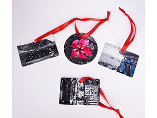 Ornaments (Thin Double sided aluminum) by Debra Casey