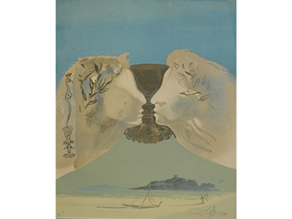 Two Heads  by Salvador  Dali (1904-1989)