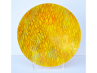 Marigold Fissured Bowl by Terry Savage