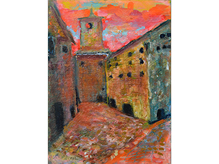 Rustic Building courtyard by Anthony Mendivil