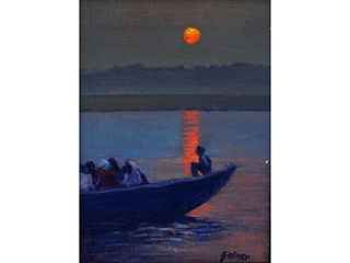 Early Morning on the Ganges by Fred  Salmon