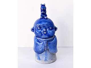 Jizo and Bunny by Rochelle Lum