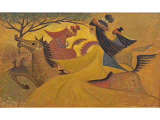Pau Riders by Hon Chew Hee (1906-1993)
