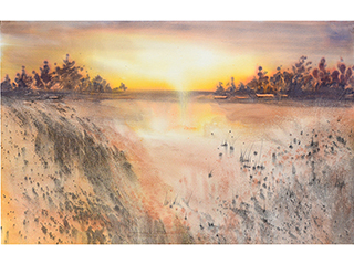 Warm Sunset by Santa Moreno-Gonzalez