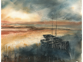 Two Boats by Santa Moreno-Gonzalez