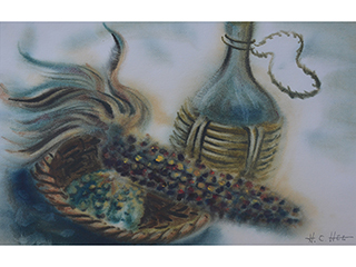 Chianti and Corn by Hon Chew Hee (1906-1993)