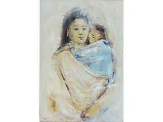 Mother and Child by Hiroshi Tagami (1928-2014)